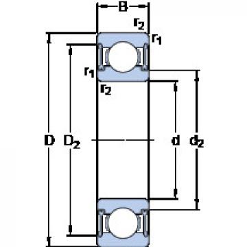 Подшипник W 6000-2RZ SKF