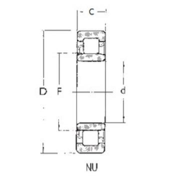 Подшипник NU1010 FBJ