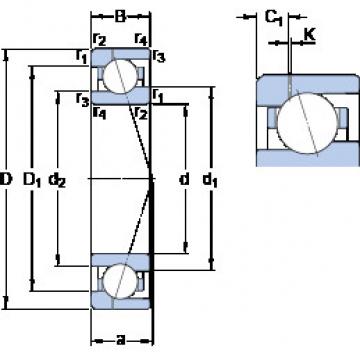 Подшипник 71911 CE/P4AH1 SKF