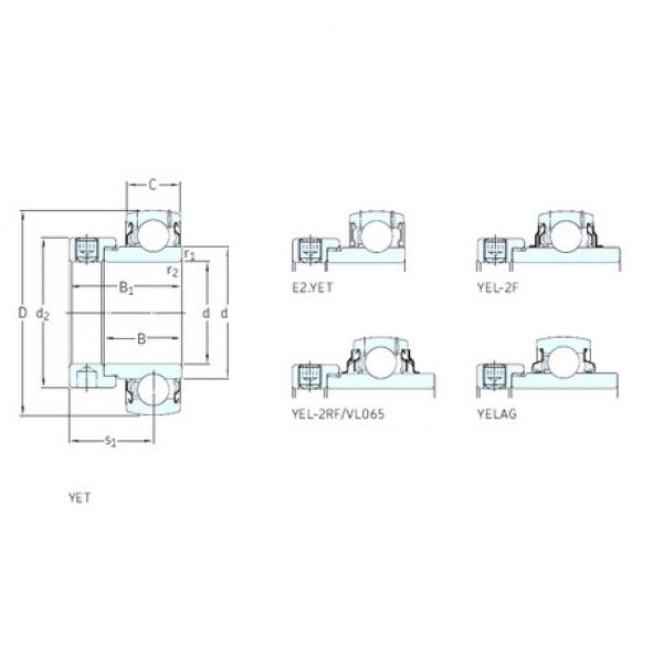 Подшипник YET209-111 SKF #1 image