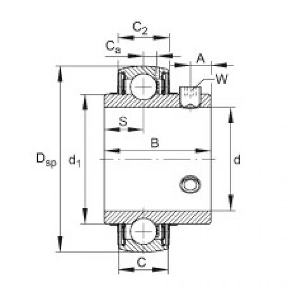 Подшипник UC202-09 FAG #1 image