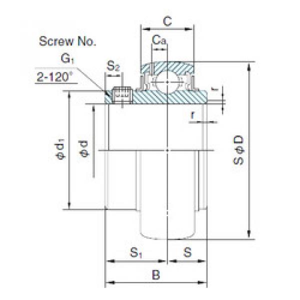 Подшипник UC215 NACHI #1 image