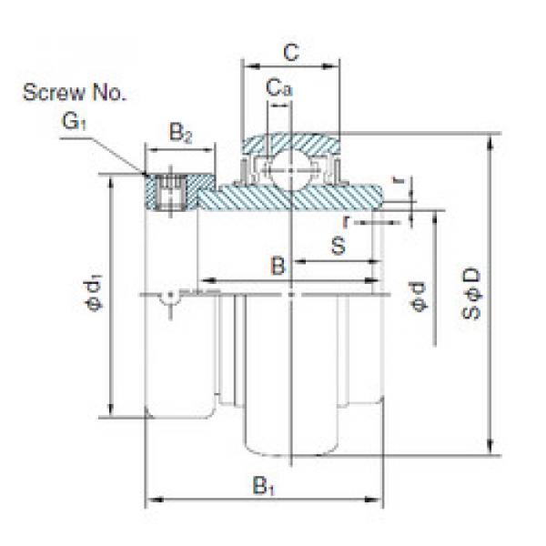 Подшипник UG204+ER NACHI #1 image