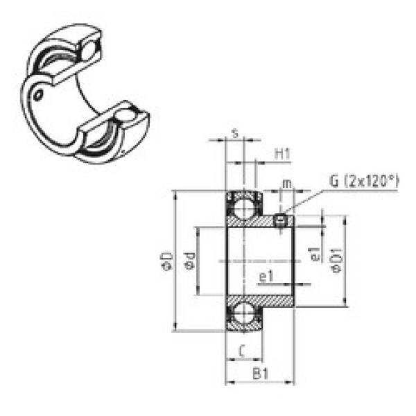 Подшипник US201-08 SNR #1 image