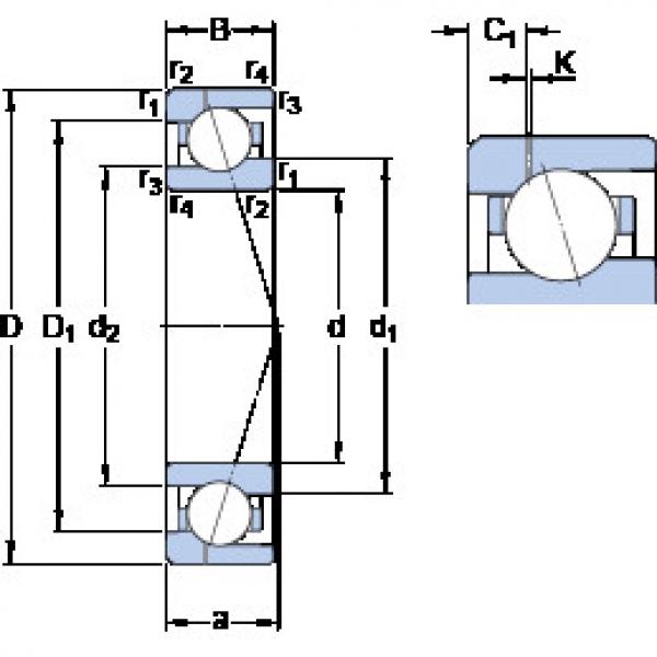 Подшипник 71911 CE/P4AH1 SKF #1 image