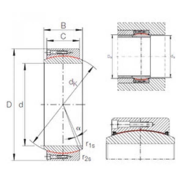 Подшипник GE 630 DW INA #1 image